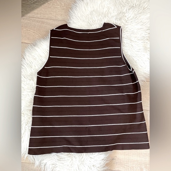 Style & Co Striped Textured Sleeveless Blouse (3X) - Picture 3 of 11